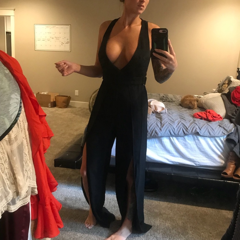 Black formal jumpsuit